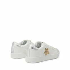 BREE Star Low-top Fashion Sneakers WHITE/GOLD -DREAM PAIRS Sales 0201 GOLD GITTER204