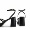 Multiple-strap Platform Heeled Sandals BLACK-PU -DREAM PAIRS Sales 0209 BLACK PU3 2