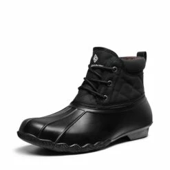 Waterproof Ankle Snow Boots BLACK