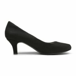 Wide Width Comfy Round Toe Low Heel Pumps BLACK-SUEDE 9 Wide Width Comfy Round Toe Low Heel Pumps BLACK-SUEDE -DREAM PAIRS Sales 0235 32