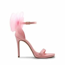 Silky Bow High Stiletto Heel Sandals PINK -DREAM PAIRS Sales 0235 pink 2