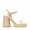 Platform Chunky High Heel Sandals GOLD 2 Platform Chunky High Heel Sandals GOLD -DREAM PAIRS Sales 0238 GOLD 2
