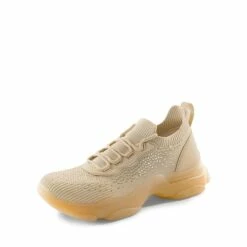 Breathable Knitted Rhinestone Platform Sneakers BLUSH MULTI