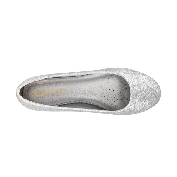 Wide Width Comfortable Ballerina Sparkly Flats SILVER-GLITTER 5 Wide Width Comfortable Ballerina Sparkly Flats SILVER-GLITTER - Image 3