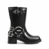 Buckle Straps Moto Boots BLACK -DREAM PAIRS Sales 0248 BLACK2