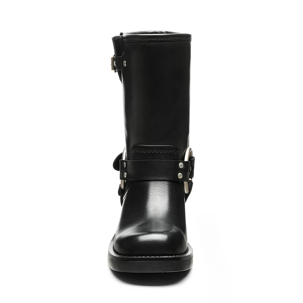 Buckle Straps Moto Boots BLACK 9 Buckle Straps Moto Boots BLACK - Image 7
