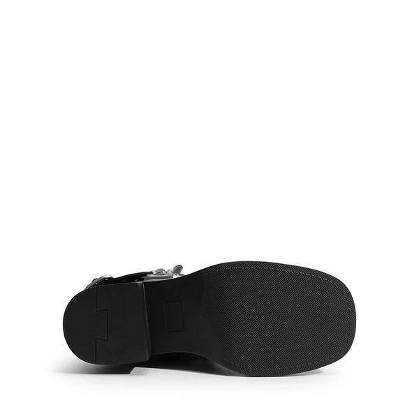 Buckle Straps Moto Boots BLACK 8 Buckle Straps Moto Boots BLACK - Image 6