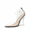 Crystal Pointed Toe Rhinestone Clear Pumps BLACK CLEAR -DREAM PAIRS Sales 0249 DREAM PAIRS Women SDPU2204W BLACK CLEAR 1