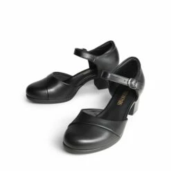 Comfortable Strap Low Block Heel Pumps BLACK 17 Comfortable Strap Low Block Heel Pumps BLACK -DREAM PAIRS Sales 0251 BLACK3