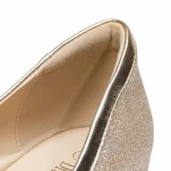Square Toe Low Wedge Bow Flats GOLD GLITTER -DREAM PAIRS Sales 0301 GOLD 3