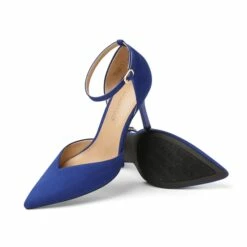 Ankle Strap Pointy Stiletto Heel Pumps ROYAL BLUE 9 Ankle Strap Pointy Stiletto Heel Pumps ROYAL BLUE -DREAM PAIRS Sales 0302 DREAM PAIRS Women SDPU2215W ROYAL BLUE 4