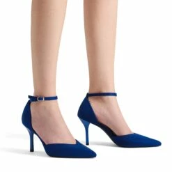 Ankle Strap Pointy Stiletto Heel Pumps ROYAL BLUE 10 Ankle Strap Pointy Stiletto Heel Pumps ROYAL BLUE -DREAM PAIRS Sales 0302 DREAM PAIRS Women SDPU2215W ROYAL BLUE 5