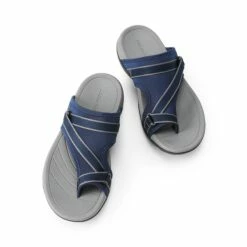 Beach Thong Slide Sandals NAVY