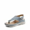 Massage Footbed T-strap Comfortable Sandals BLUE -DREAM PAIRS Sales 0313 BLUE 1