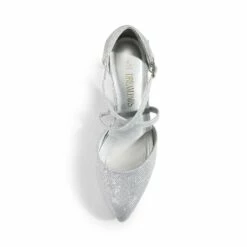 Pointed Toe Kitten Heel Dress Pumps SILVER-GLITTER -DREAM PAIRS Sales 0313 SILVER3