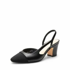 Ankle Strap Slingback Cap Toe Pumps BLACK -DREAM PAIRS Sales 0316 BLACK1 1