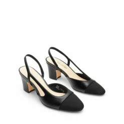 Ankle Strap Slingback Cap Toe Pumps BLACK -DREAM PAIRS Sales 0317 BLACK4