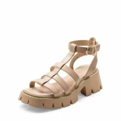 Rugged Lug Platform Sandals NUDE -DREAM PAIRS Sales 0317 画板201