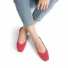 Machine Washable Arch Support Flats RED -DREAM PAIRS Sales 0322 RED7
