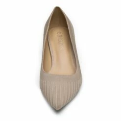 Pointed Toe Knitted Kitten Heel Pumps NUDE-APRICOT KNITTING -DREAM PAIRS Sales 0325 DREAM PAIRS Women SDPU2203W NUDE APRICOT KNITTING 2