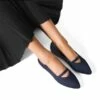 Non-Slip Pointed Toe Breathable Flats BLACK -DREAM PAIRS Sales 0326 蓝色7
