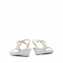 Strappy Wrapped Wedge Sandals SILVER-GLITTER -DREAM PAIRS Sales 0329 SILVER GLITTER4