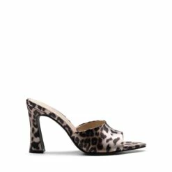 Pointed Toe Flared Heel Sandals LEOPARD -DREAM PAIRS Sales 0335 LEOPARD202