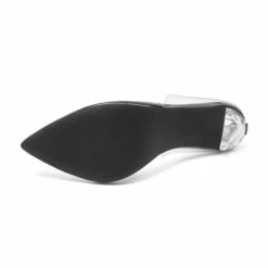 Crystal Pointed Toe Rhinestone Clear Pumps BLACK CLEAR -DREAM PAIRS Sales 0337 DREAM PAIRS Women SDPU2204W BLACK CLEAR 4