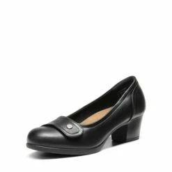 Comfortable Arch Support Slip On Pumps BLACK