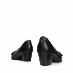 Comfortable Arch Support Slip On Pumps BLACK -DREAM PAIRS Sales 0342 BLACK 4