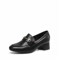 Horse Bit Detail Chunky Loafers BLACK -DREAM PAIRS Sales 0347 black pu 1
