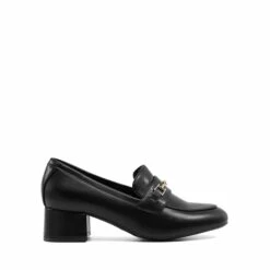 Horse Bit Detail Chunky Loafers BLACK -DREAM PAIRS Sales 0347 black pu 2