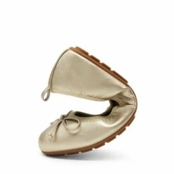 Foldable Bowknot Lightweight Flats GOLD -DREAM PAIRS Sales 0352 GOLD5