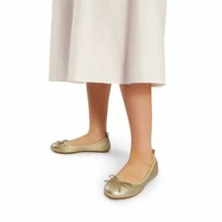 Foldable Bowknot Lightweight Flats GOLD -DREAM PAIRS Sales 0352 GOLD6