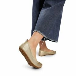 Foldable Bowknot Lightweight Flats GOLD -DREAM PAIRS Sales 0352 GOLD8