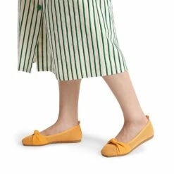 Machine Washable Knit Bow Flats YELLOW -DREAM PAIRS Sales 0359 YELLOW7