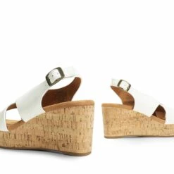 Casual Platform Criss-Cross Wedge Sandals WHITE-PU -DREAM PAIRS Sales 0401 WHITE PU5