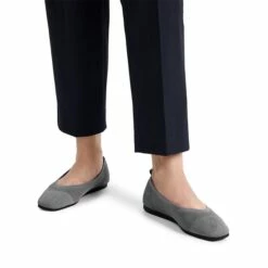 Breathable & Comfortable Square-Toe Flats GREY 15 Breathable & Comfortable Square-Toe Flats GREY -DREAM PAIRS Sales 0542 grey8