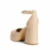 Platform Ankle Strap Chunky Pumps NUDE-PU -DREAM PAIRS Sales 0548 NUDE PU 3