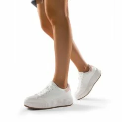 DEE Platform Fashion Sneakers WHITE/HOT PINK -DREAM PAIRS Sales 0550 WHITE HOT PINK6 2