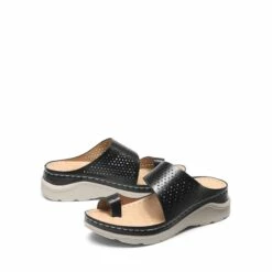 Massage Footbed Arch Support Cut-Out Sandals BLACK 9 Massage Footbed Arch Support Cut-Out Sandals BLACK -DREAM PAIRS Sales 0554 BLACK 6