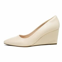 Pointed Toe Wedge Pump Shoes NUDE -DREAM PAIRS Sales 0557 DREAM PAIRS Women SDPU2202W NUDE 2