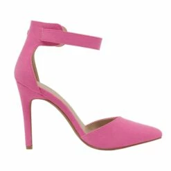 Pointed Toe Ankle Strap Stiletto Pumps FUCHSIA -DREAM PAIRS Sales 0603 FUCHSIA 5