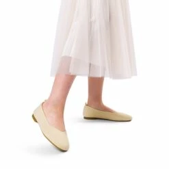 Wide-Toe Knit Flats APRICOT -DREAM PAIRS Sales 0605 APRICOT7