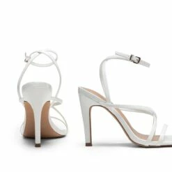 Square-Toe Strappy Stiletto Heel Sandals WHITE-PAT -DREAM PAIRS Sales 0606 white204