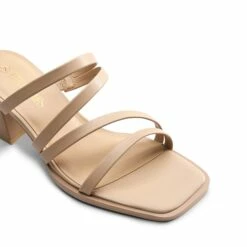 Square Toe Strappy Chunky Heel Sandals NUDE 10 Square Toe Strappy Chunky Heel Sandals NUDE -DREAM PAIRS Sales 0617 NUDE 5