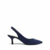 Slingback Pointed Toe Kitten Heel Pumps NAVY SUEDE -DREAM PAIRS Sales 0622 navy20suede204