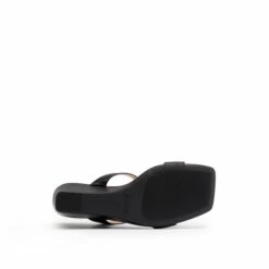 Two Strap Slip-On Wedge Sandals BLACK -DREAM PAIRS Sales 0624 BLACK 5