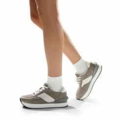 Spliced Design Platform Fashion Sneakers GREY -DREAM PAIRS Sales 0624 GREY6