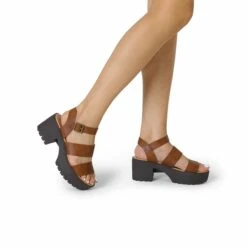 Platform Chunky Fisherman Sandals BROWN 16 Platform Chunky Fisherman Sandals BROWN -DREAM PAIRS Sales 0626 9G4A9882